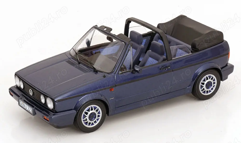 Golf 2 Cabriolet 1:18 Norev blue metalic 