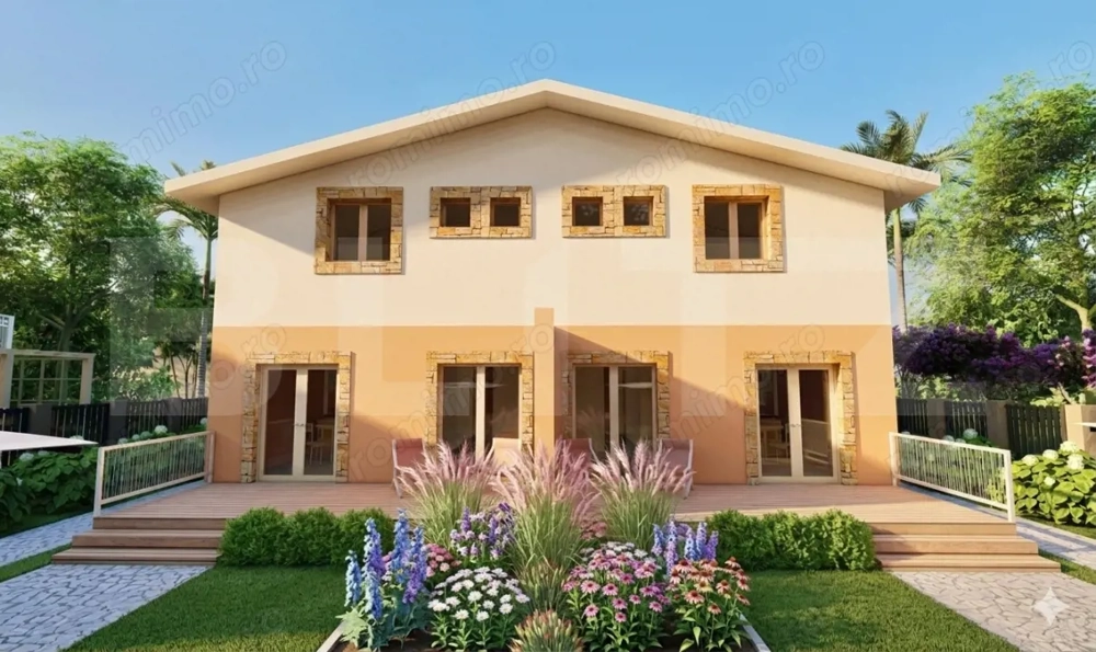 Casa tip duplex, 5 camere, 2 bai, teren 300 mp, Giroc