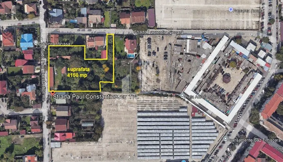 Teren 4150 mp, de vanzare, zona Damboviata, Timisoara, COMISION 0%.