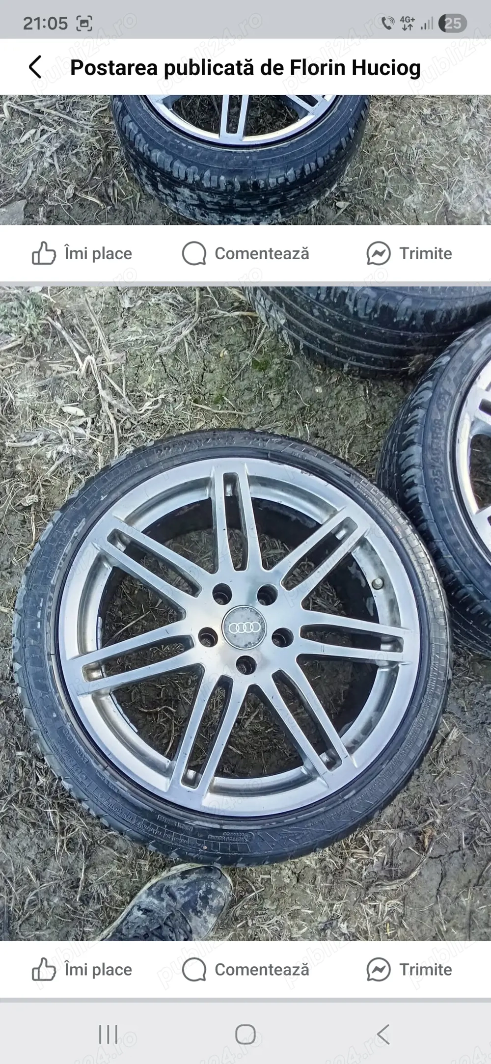 Vand jante R18 cauciucuri vara bune 