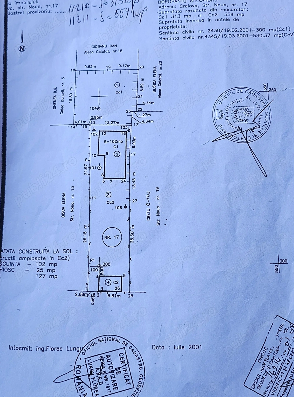 Vând teren cu casă craiova.