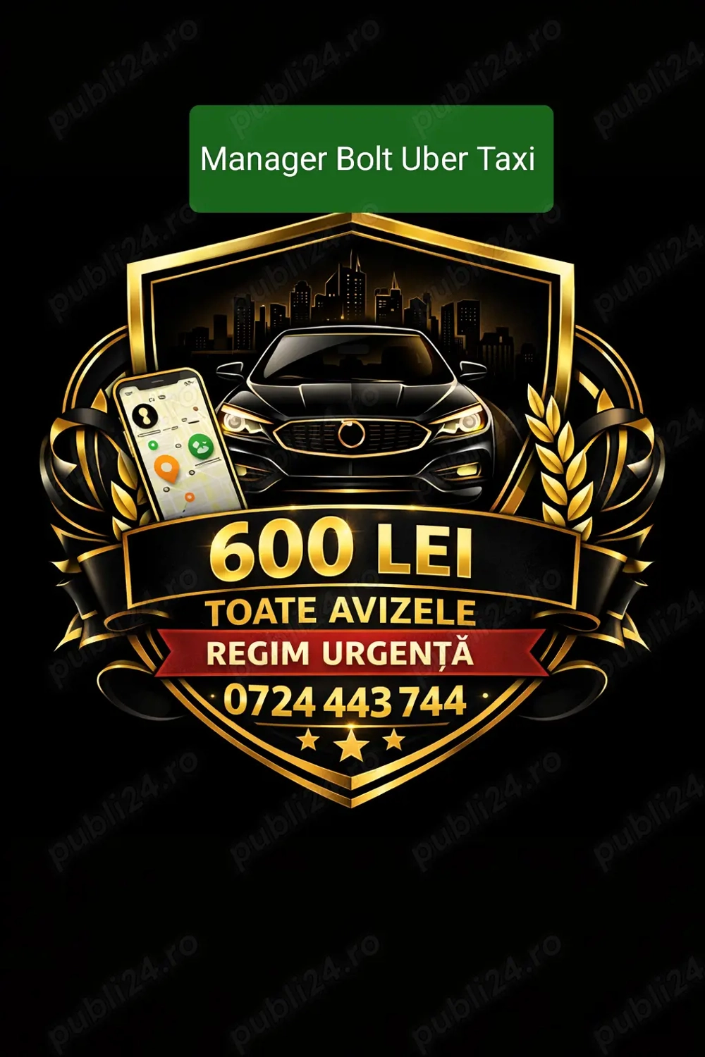 Manager Bolt Uber Taxi 