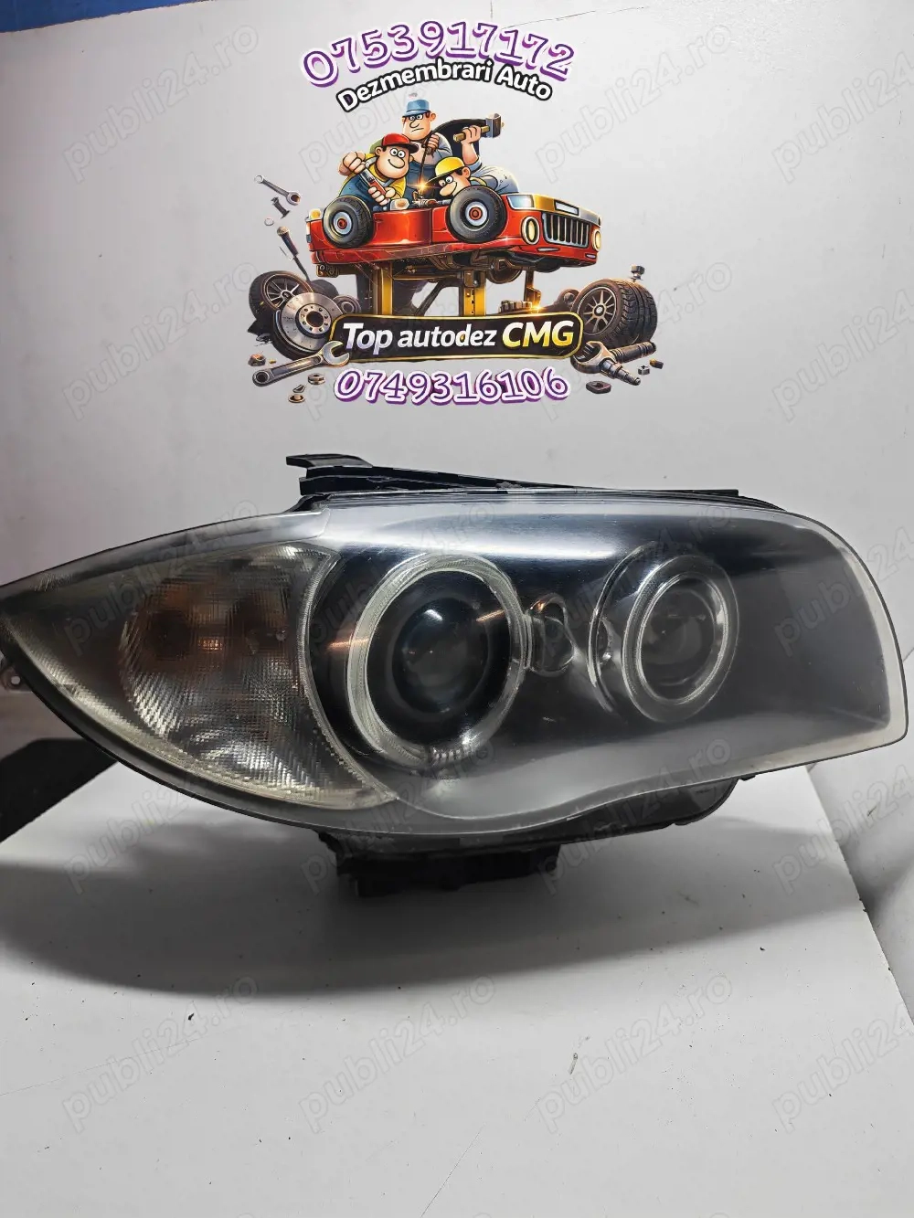 Far dreapta Bmw Seria 1 E87 E81 E88 63 11 7170292 02 facelift LCI Bi Xenon EUROPA