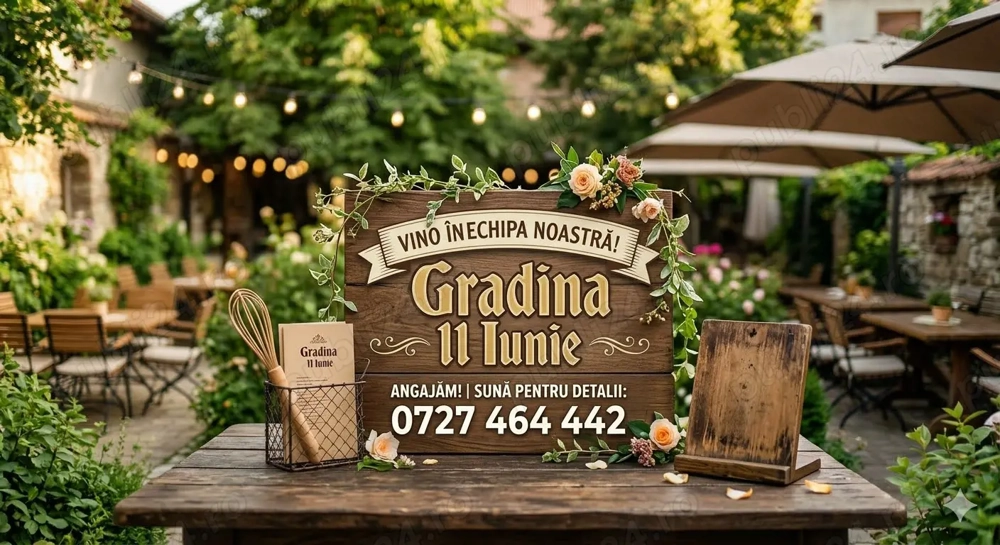 Angajare Ospatar-Bucatar, Gradina 11 Iunie