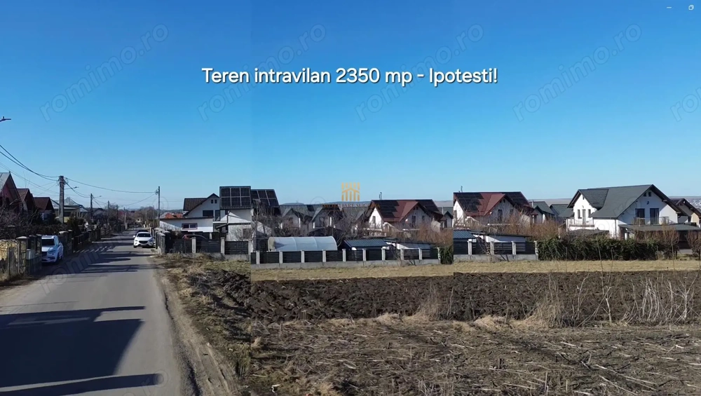 Teren Intravilan 2350 mp Ipotesti De vanzare 0727817187