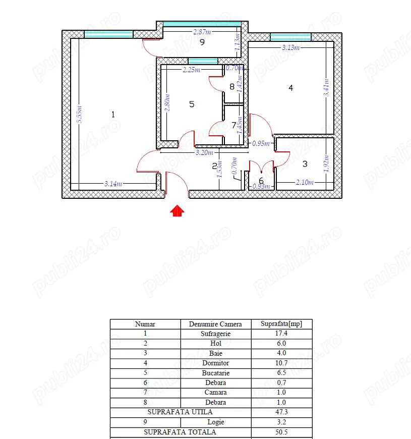 Apartament 2 Camere Aparatorii Patriei