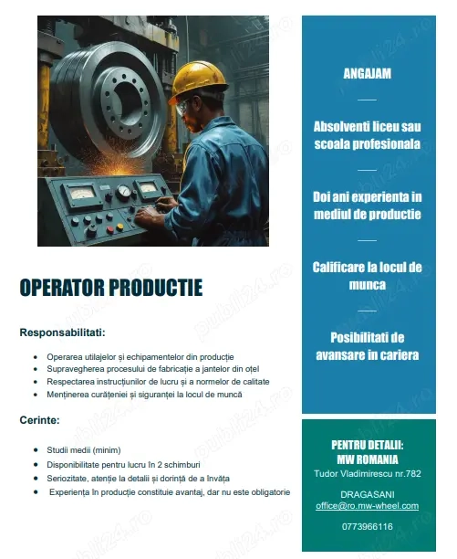 Operator productie - Dragasani