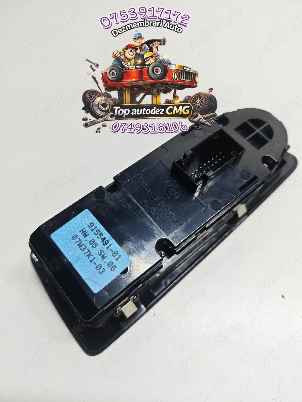 Panou butoane geamuri electrice Bmw Seria 1 E87 9155491 01 butoane geam sofer