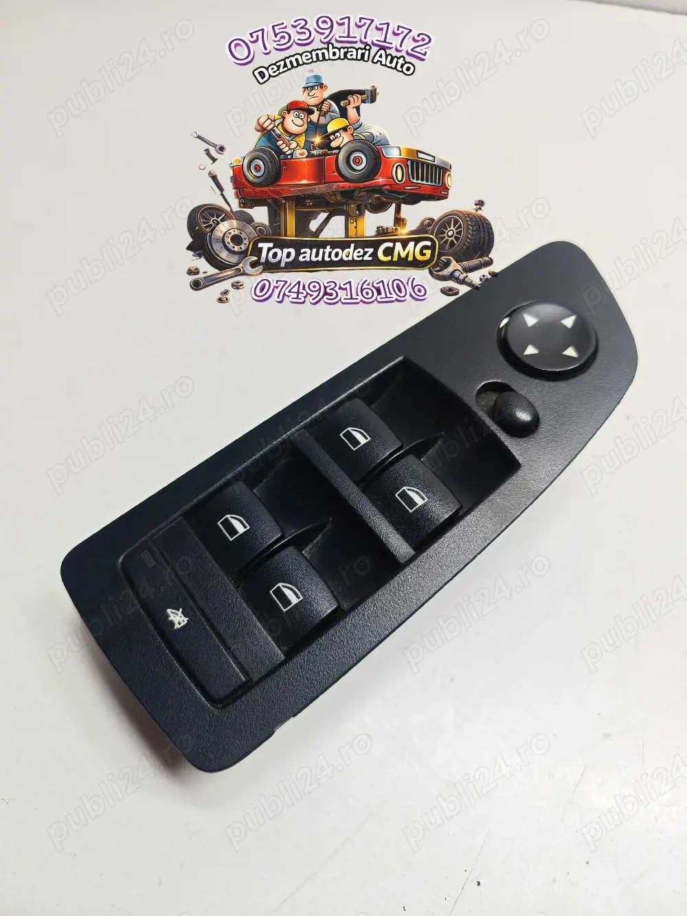 Panou butoane geamuri electrice Bmw Seria 1 E87 9155491 01 butoane geam sofer