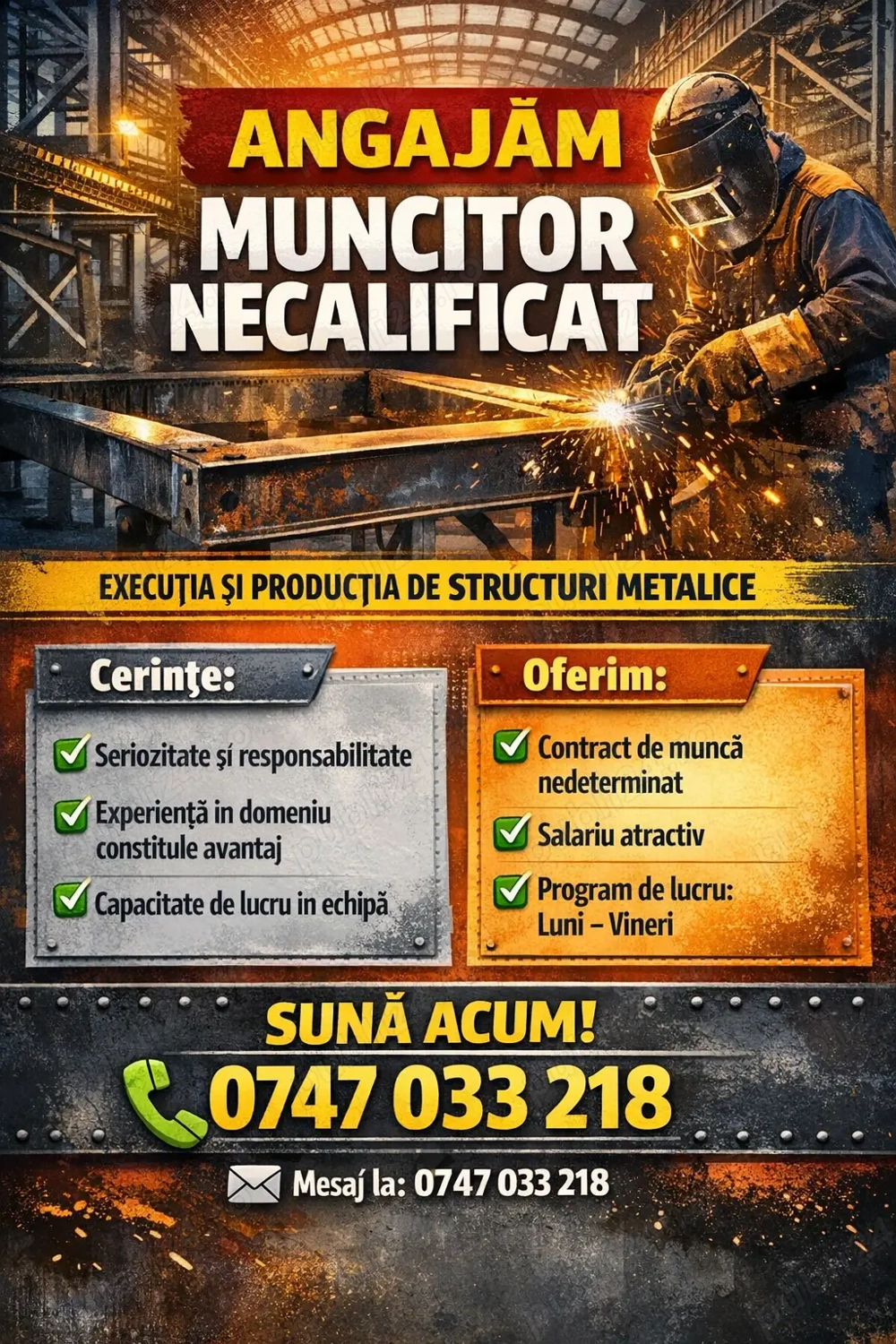 angajam muncitori necalificati