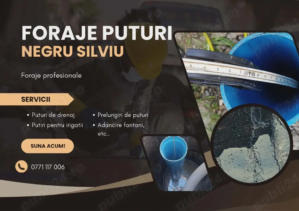 Execut foraje de puturi 