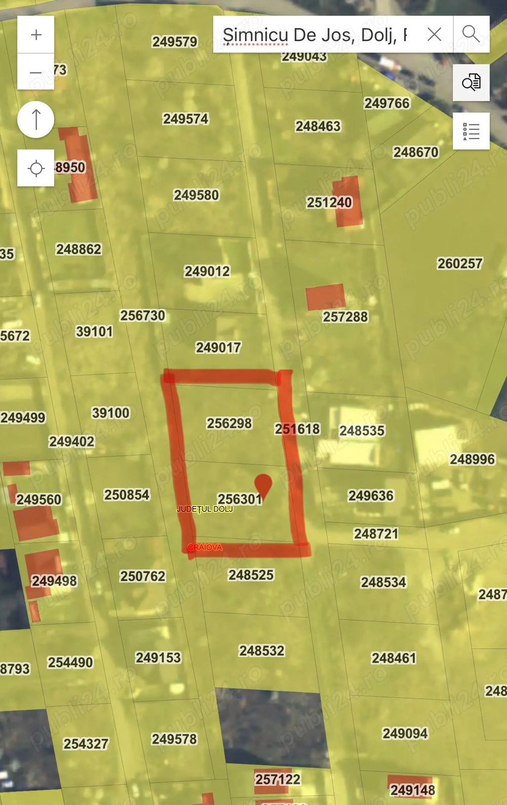 Vând două parcele teren Simnicu de Jos - Craiova