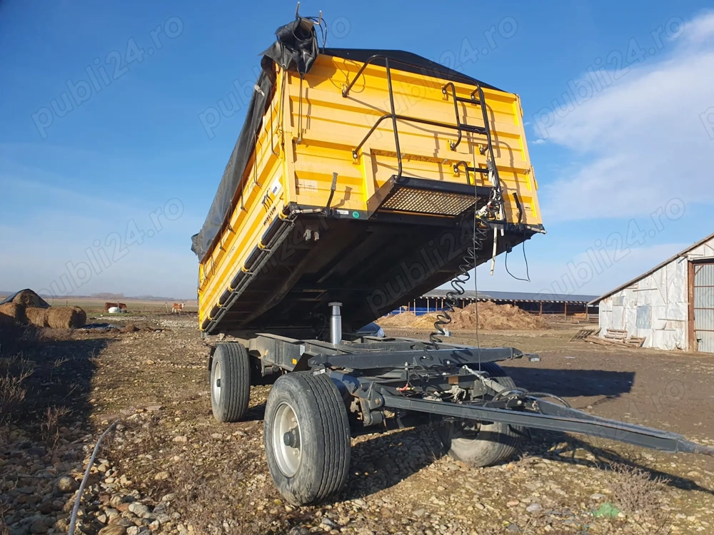 Remorca agricola basculabila, pe 3 parti , 12 tone, WIELTON PRS-2   W12,  din anul 2020