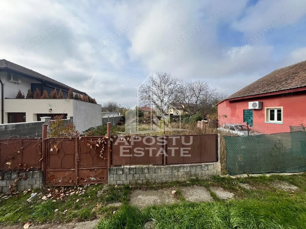 Teren 432 mp, de vanzare, cu utilitati,  zona Plopi, Timisoara.