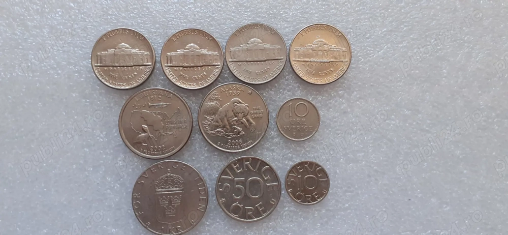 Monede S.U.A.-Suedia 1973-2008, Monede bronz Marea Britanie 1971-1989