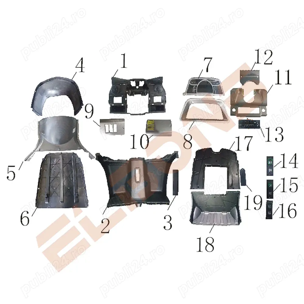 Piese Cvadriciclu Electric Kuba City 4Zenn EV1 3Zenn, 44Zenn Arora S1, Amy, 4X  