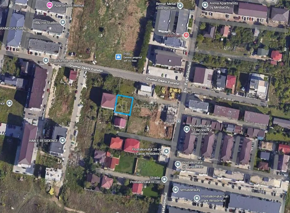 Teren intravilan, Postalionului, 506 mp