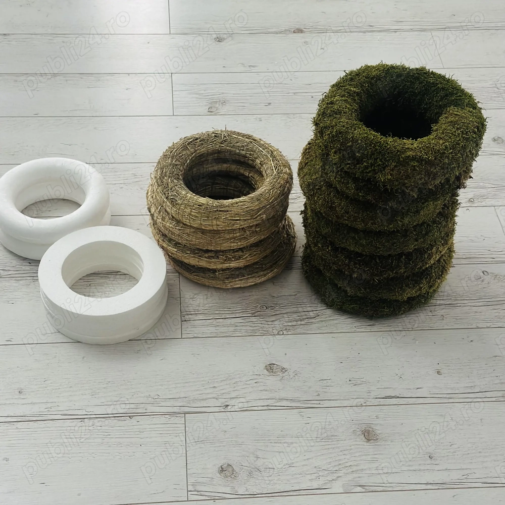 Set coronite muschi, paie, polistiren