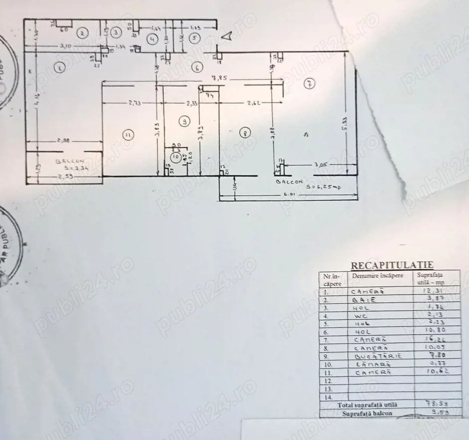 Apartament 4 Camere Decomandate | 89 mp | 2 Băi | Micro 17