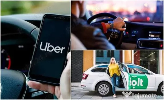 Șofer Uber Bolt   Câștigă 8000 RON lunar!