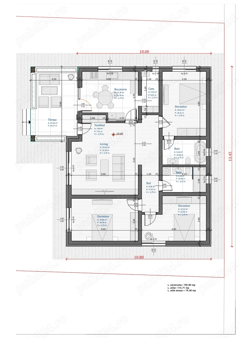 Casa trivale, olteni