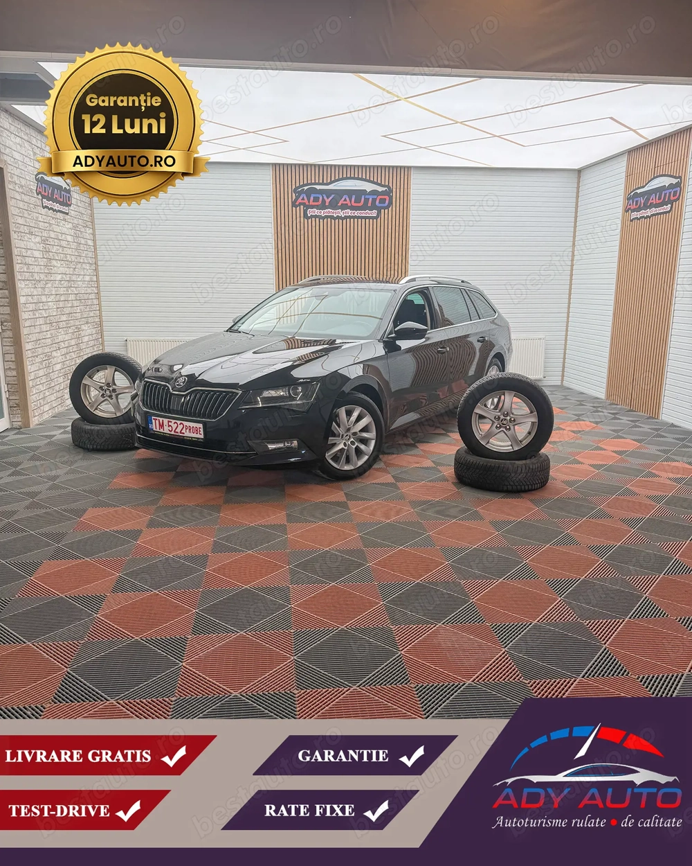 SKODA SUPERB . 2,0 TDI . 150 CP . 89 000 KM . Rate fixe . Garantie . Buy-Back . Livrare gratis 