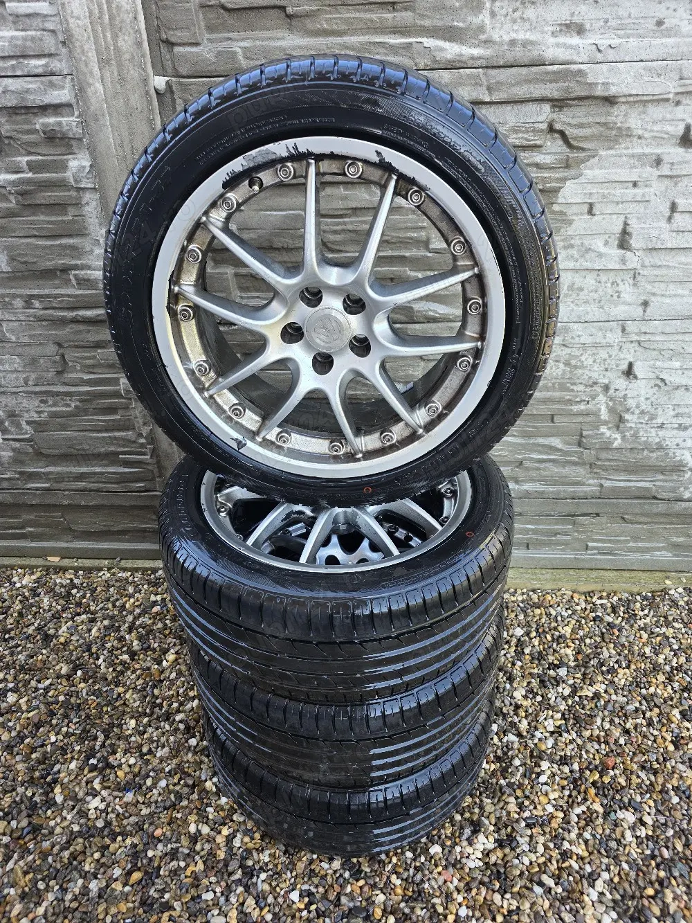 Set 4 jante aliaj 5x100 cu anvelope 2021 vara Goodride 225/45/17