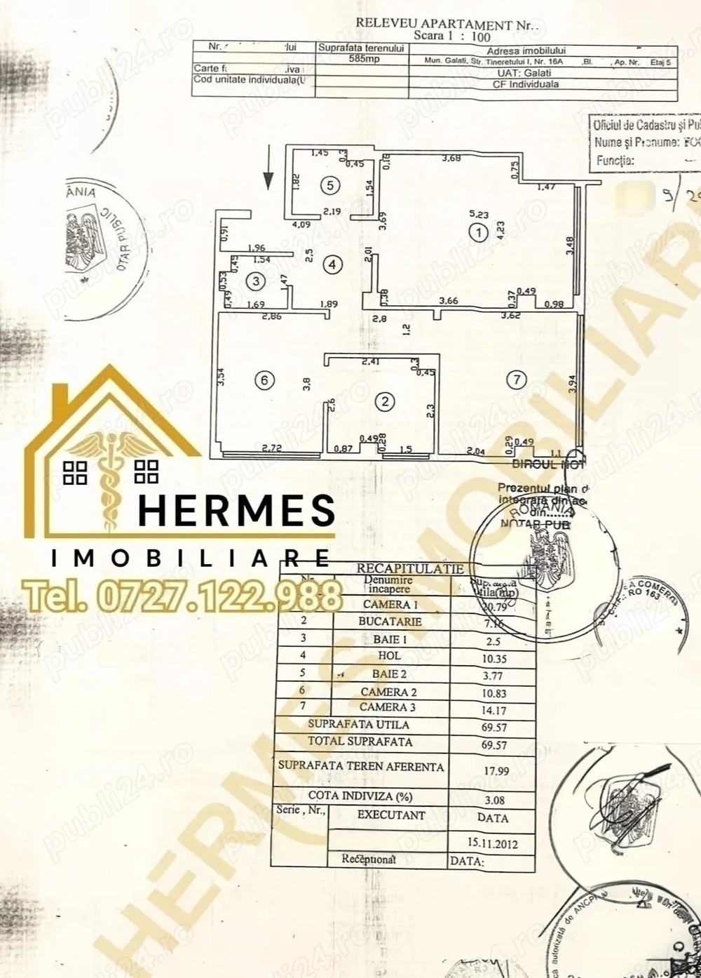 OPORTUNITATE  Ap. PREMIUM pe 2 niveluri,3 camere,bloc 2012 cu Lift si Parcare privata, LA CHEIE