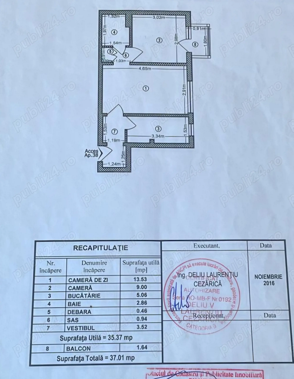 Vând apartament din motive de sănătate 