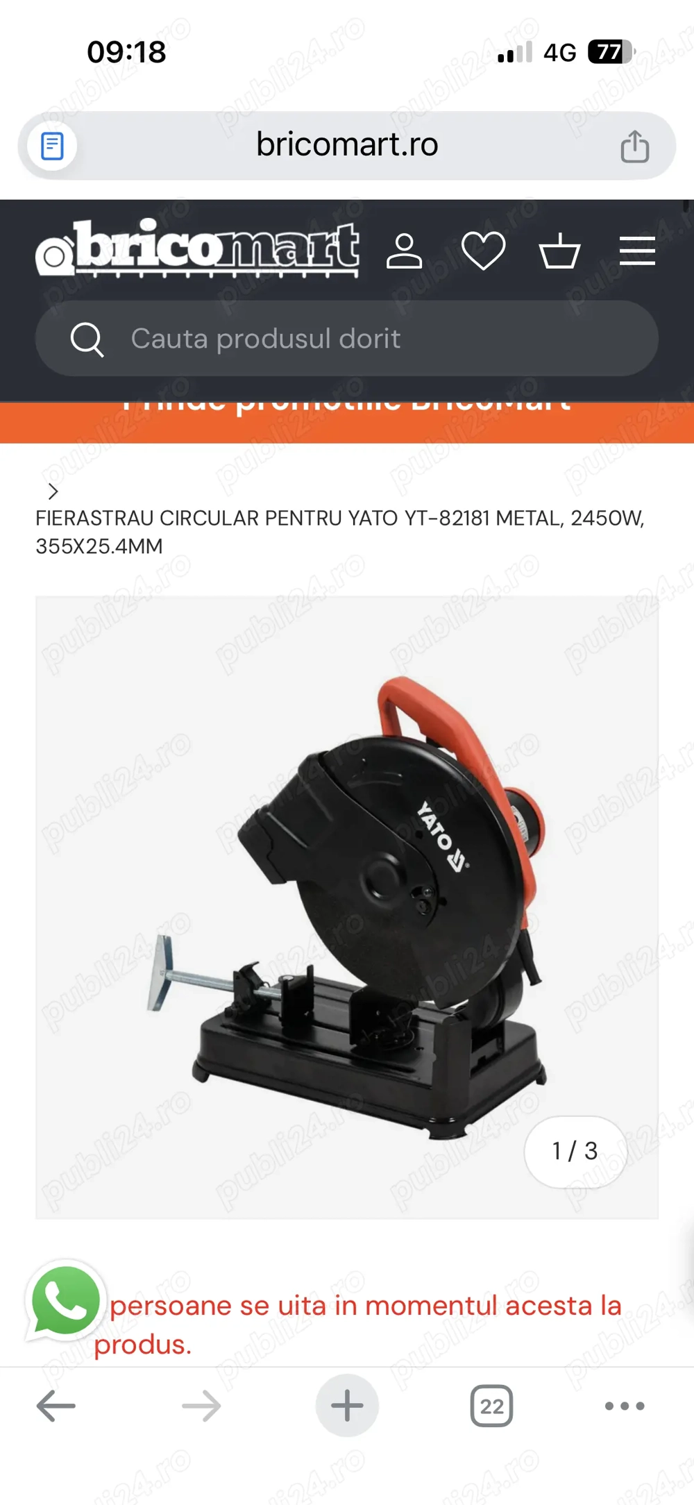 Circular debitare metal