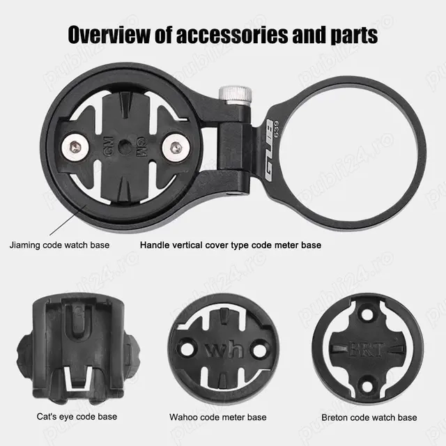 Suport ciclocomputer kilometraj Garmin Bryton Cateye Wahoo pipa bicicleta mtb cursiera aliaj Gub 639