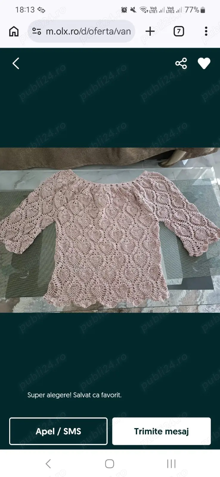 vand bluza crosetata 