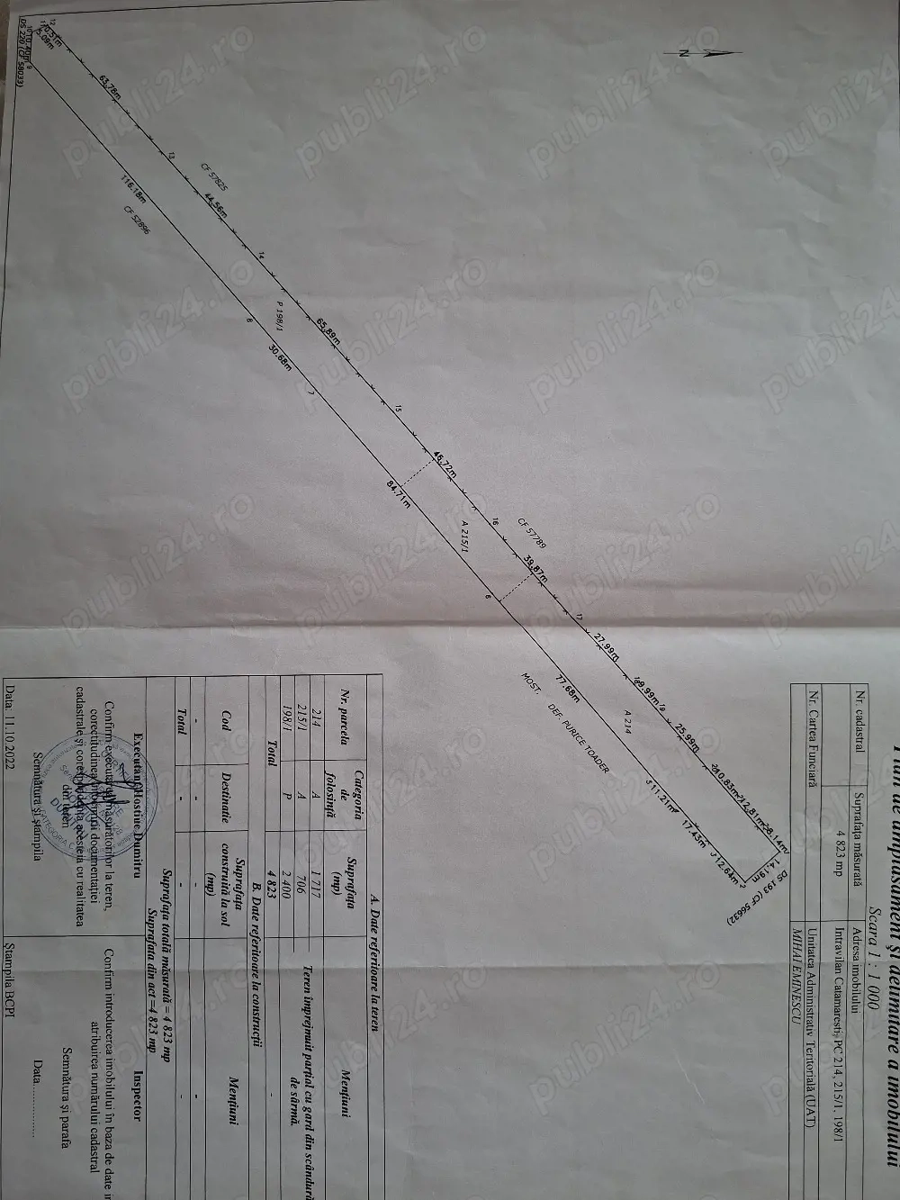 teren intravilan 4800 metri 