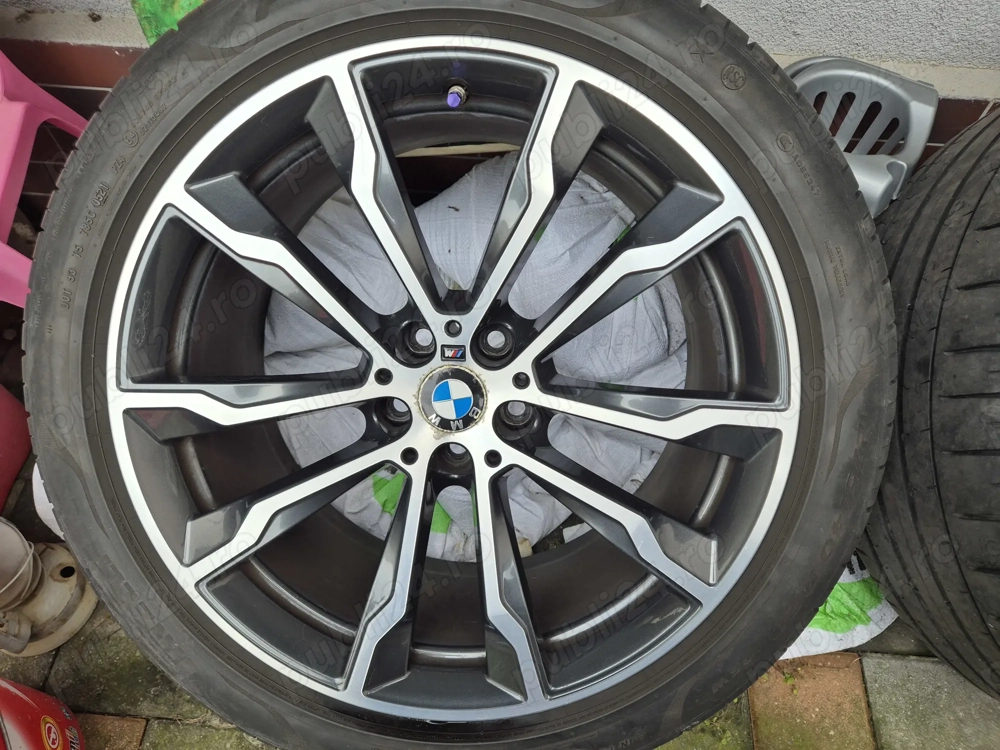 jante de vară de 20 inch originale BMW X3 G01 X4 G02 M699 anvelope de vară