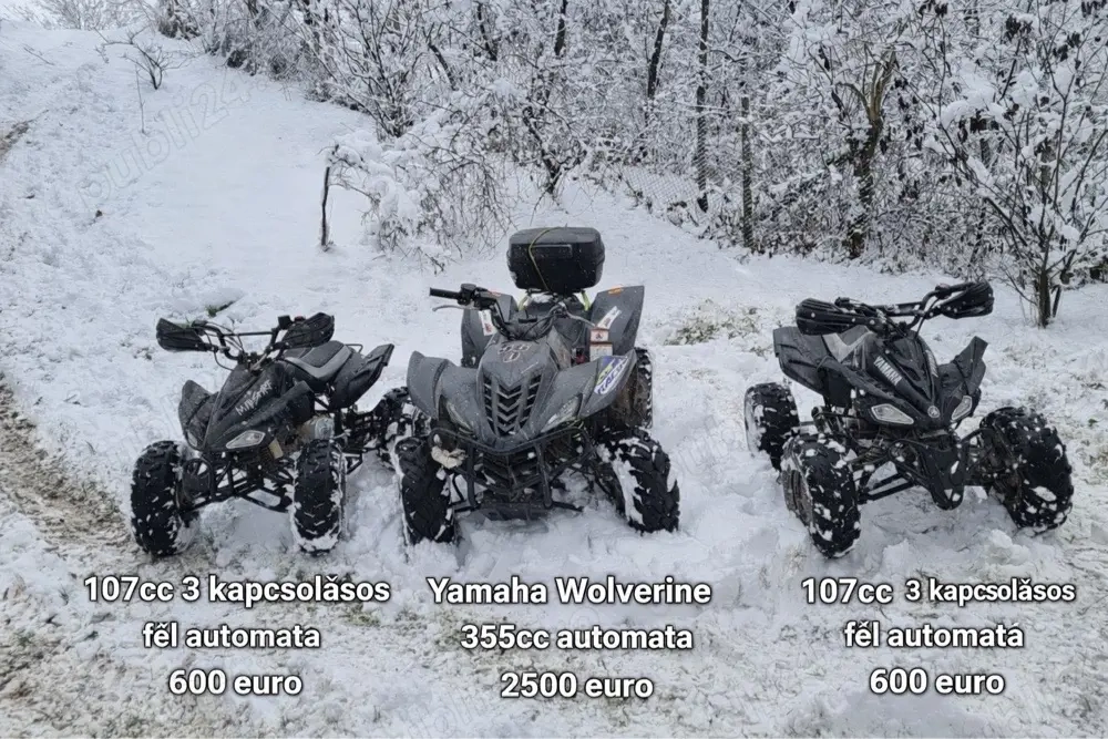 ATV-uri de vânzare   107cc și Yamaha Wolverine 350 4x2