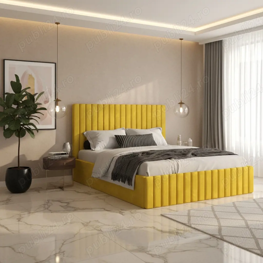 Pat Adela Galben Catifea Premium  Finisaje premium