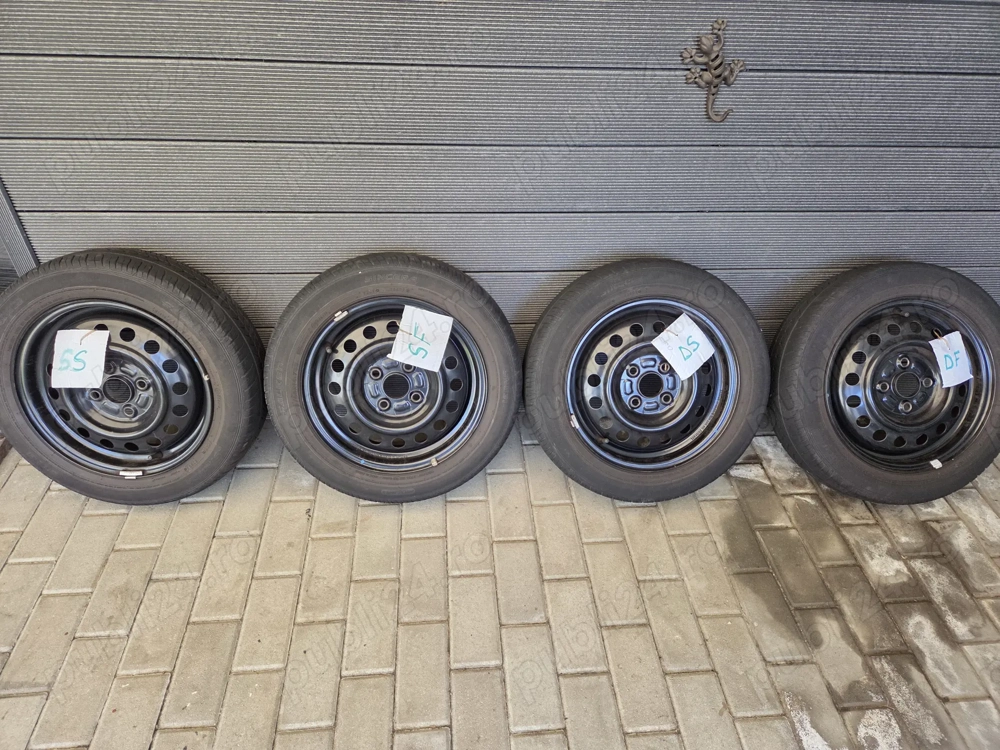 Set 4 cauciucuri /anvelope 165/55 /R14 +Jante 4 x 100