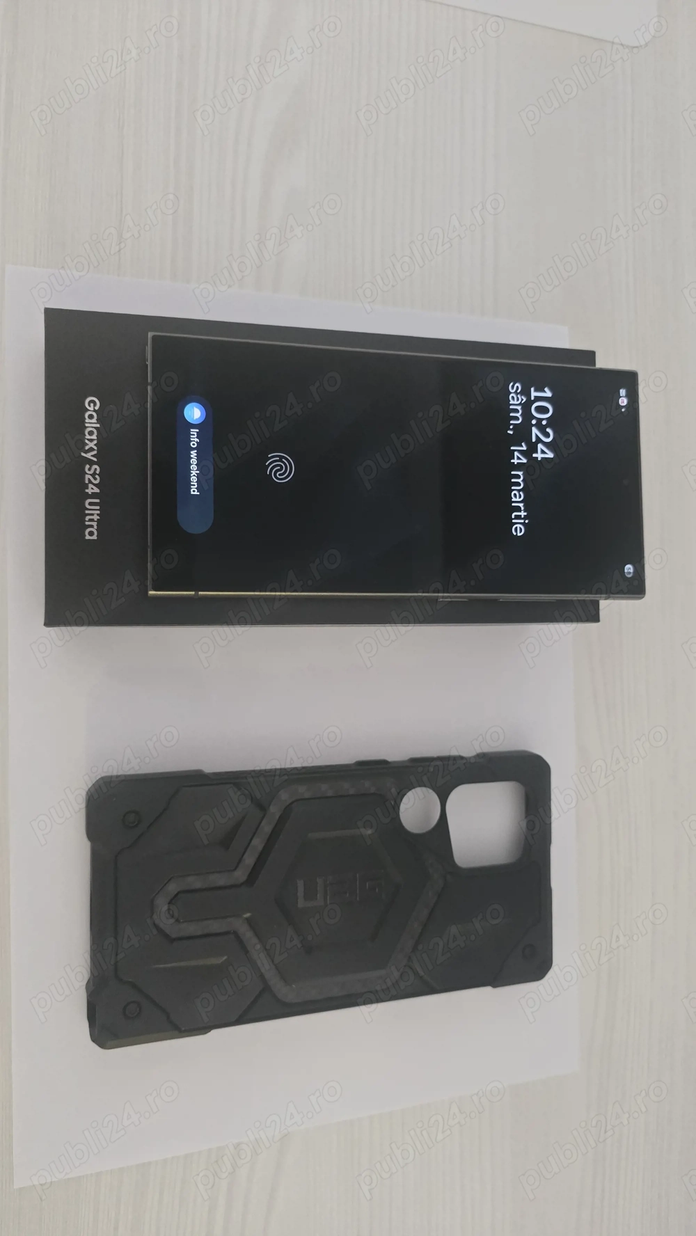Samsung S24 Ultra, 12GB RAM, 512GB, Titanium Black sau S22 Ultra (mai ieftin)!