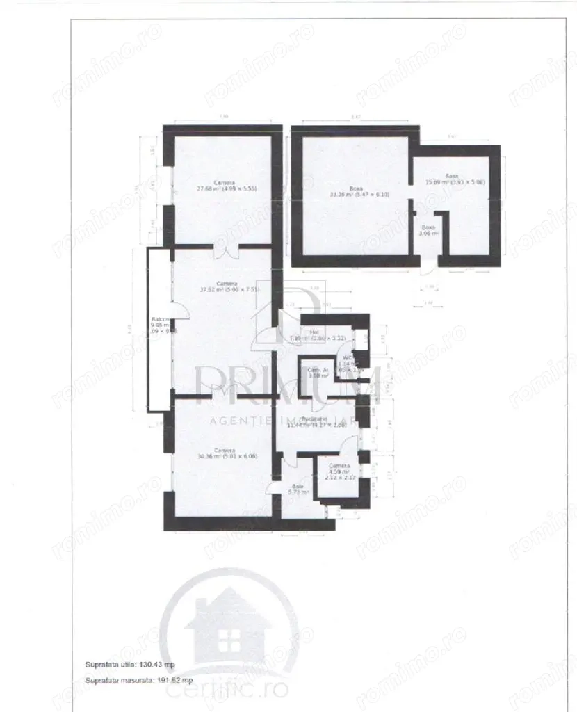 IOSEFIN - 3 CAM - ETJ.1 - 2BAI - BOXA - CURTE - CENTRALA - SUPER SPATIOS - CLADIRE ISTORICA