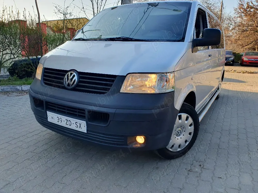 Vw Transporter T5 8+1,  lung ,9 locuri, 1.9 tdi,clima, sirocou, 2008 