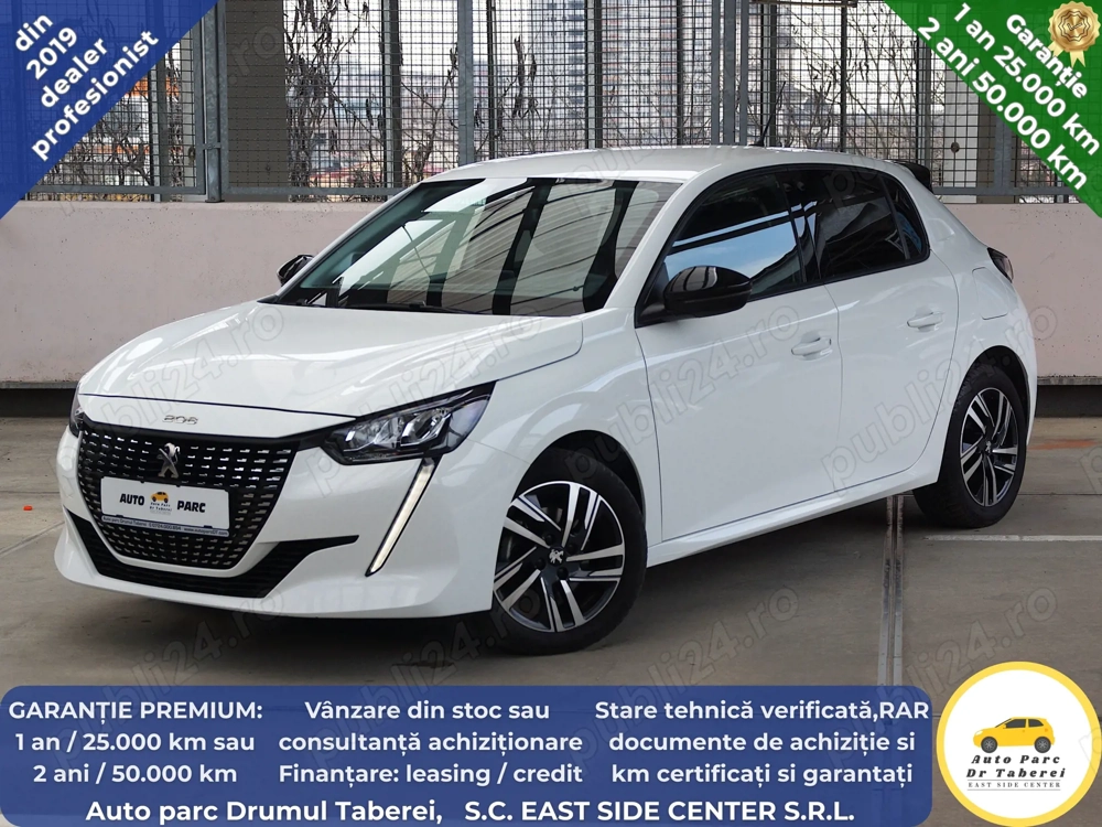 Peugeot 208 Allure Bussines PureTech 100CP, Cutie automata, 2023,Navi, Bord digital vision 3D