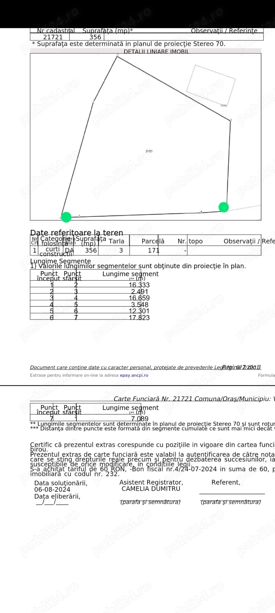 Teren intravilan Valea Calugareasca