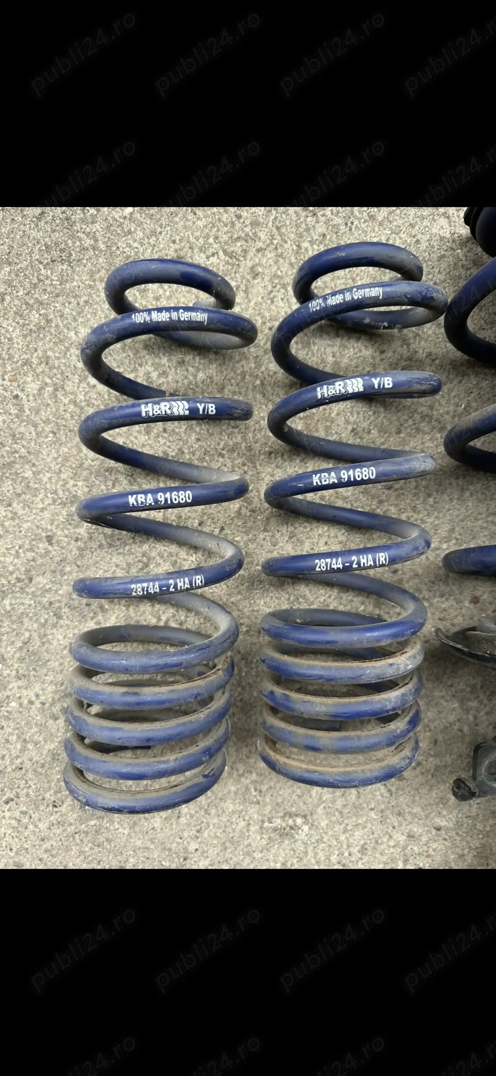 Vând set 4 arcuri sport H&R 28744 , KBA 91680 demontate de pe Renault Megane 4 an 2019