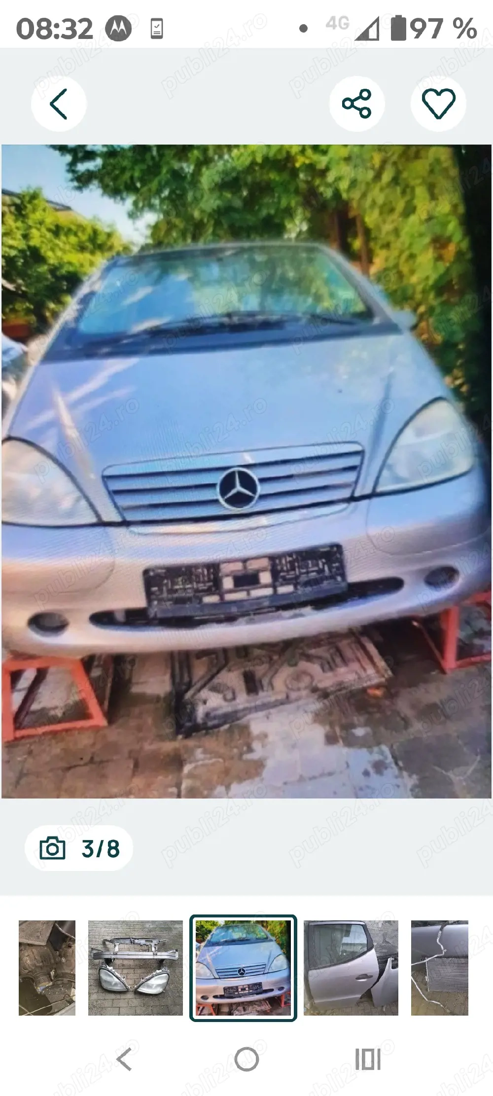 Piese Mercedes A class W 168