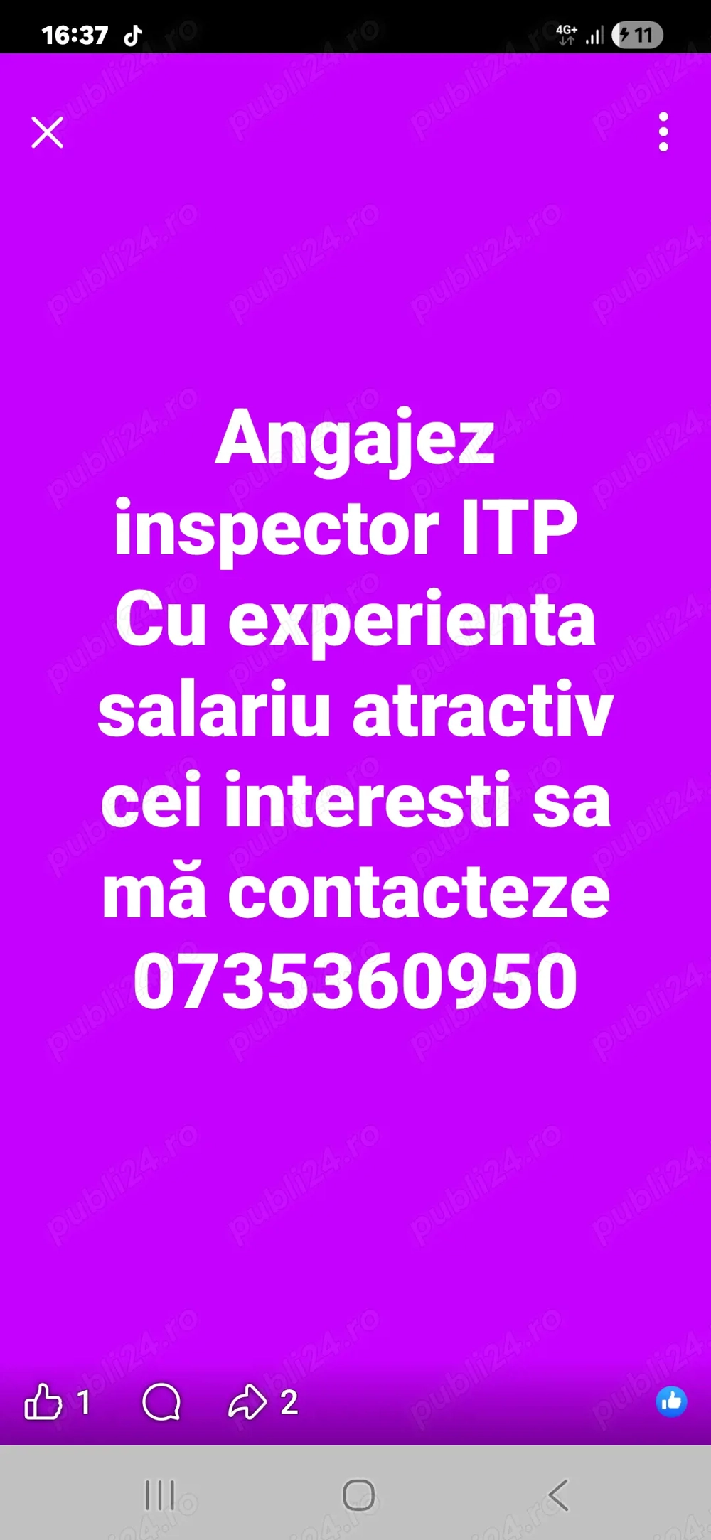 Cautam insoector itp cu experient