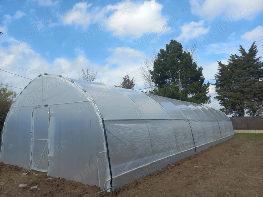 Vindem solarii legume profesionale structura galvanizata folie UV 180 microni 3 ani garantie kit com