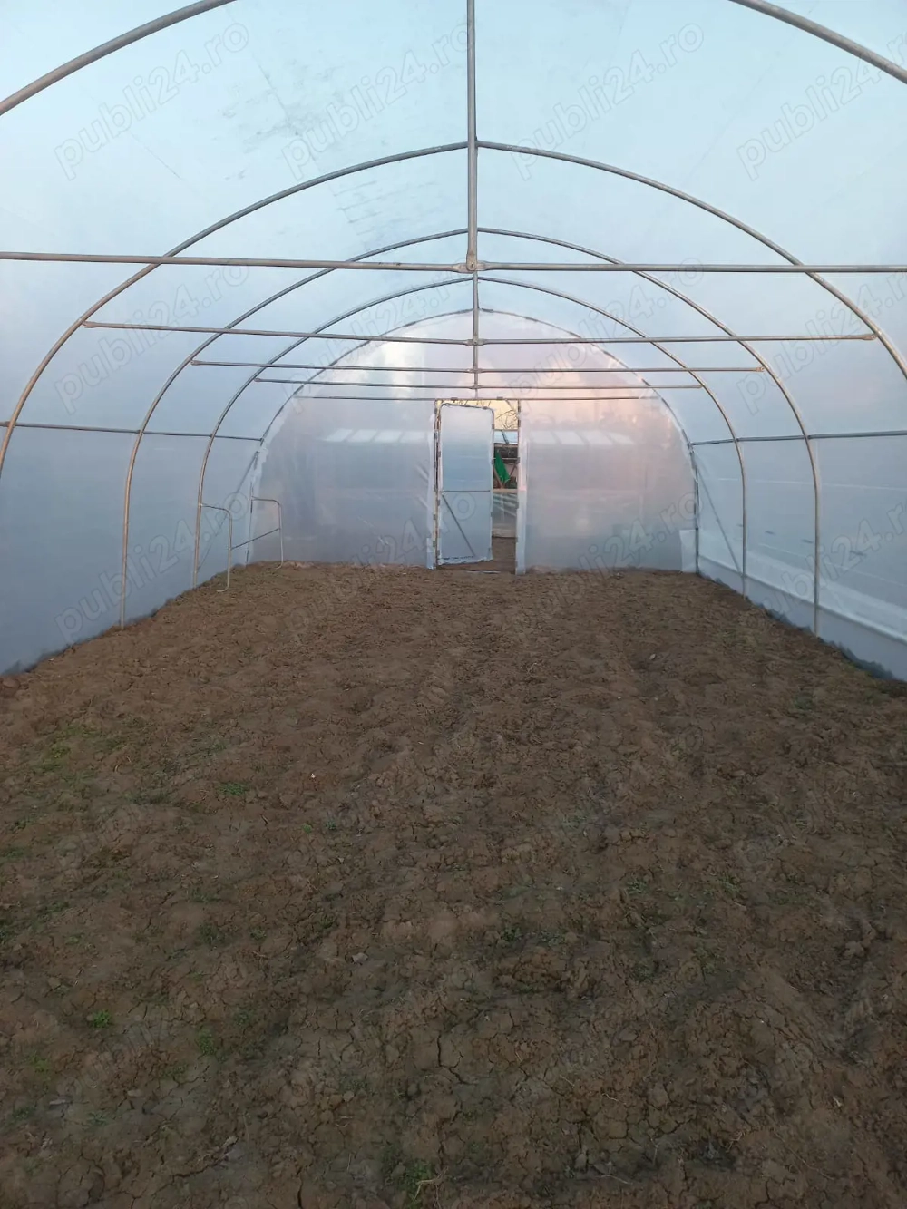 Distribuim solarii legume rezistente teava zincata folie UV 180 microni 3 ani garantie laterale aeri