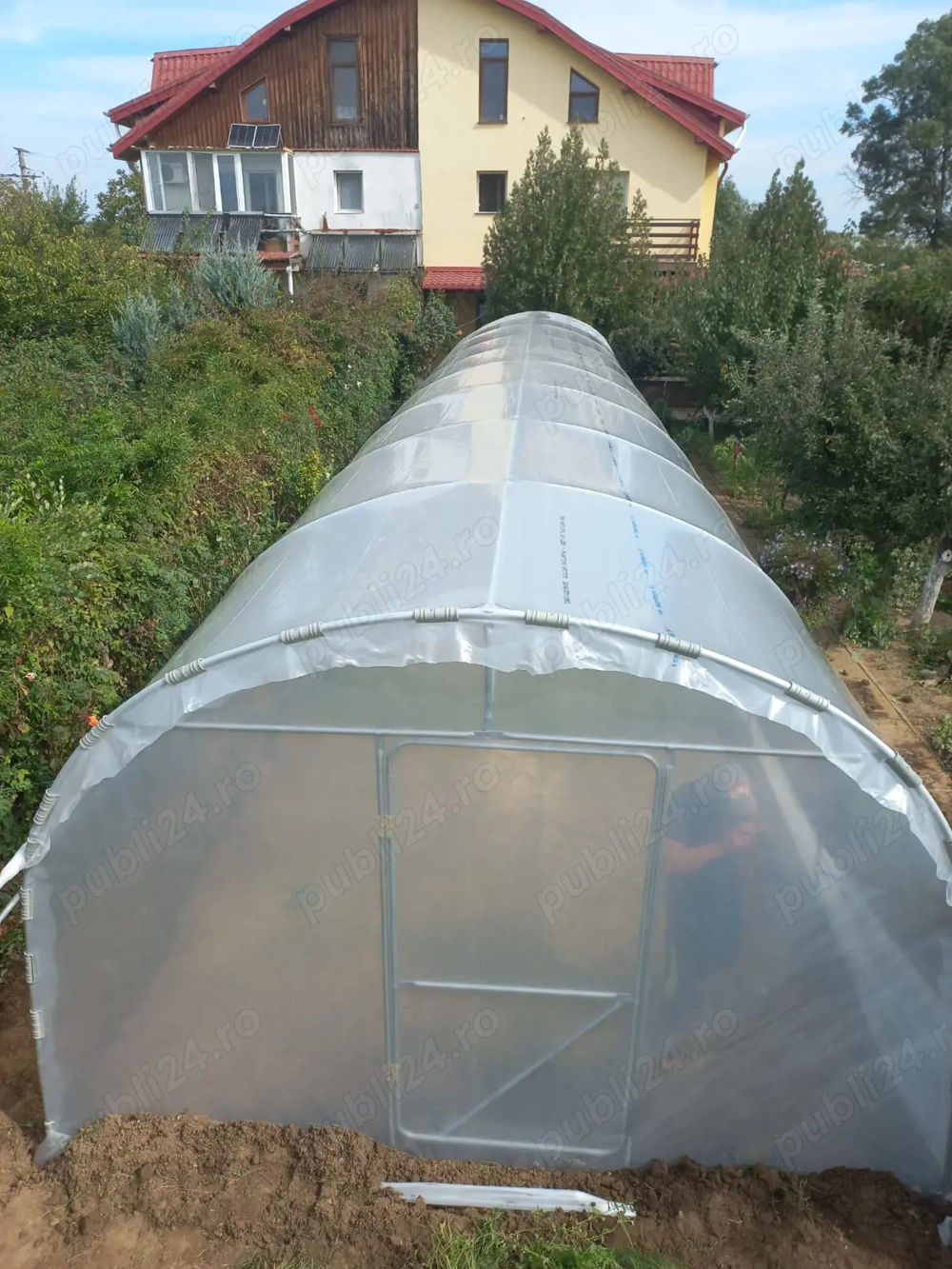 Distribuim solar legume rezistente teava zincata folie 180 microni garantie 3 ani kit complet montaj