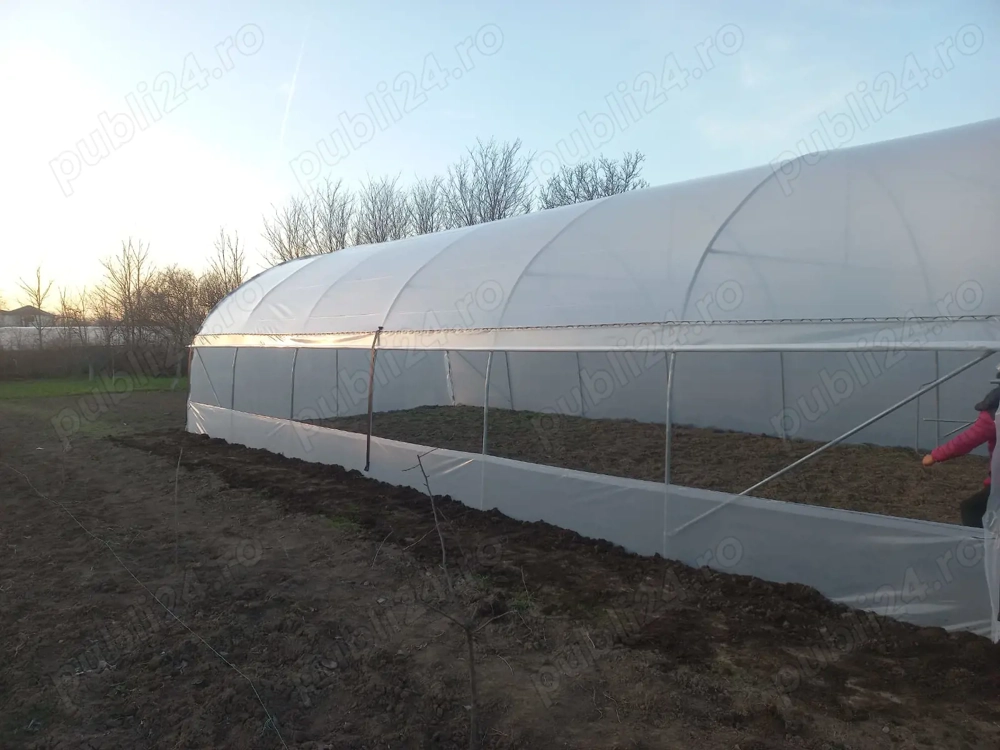 Oferim solar legume rezistente teava galvanizata folie UV 180 microni garantie 3 ani kit complet mon