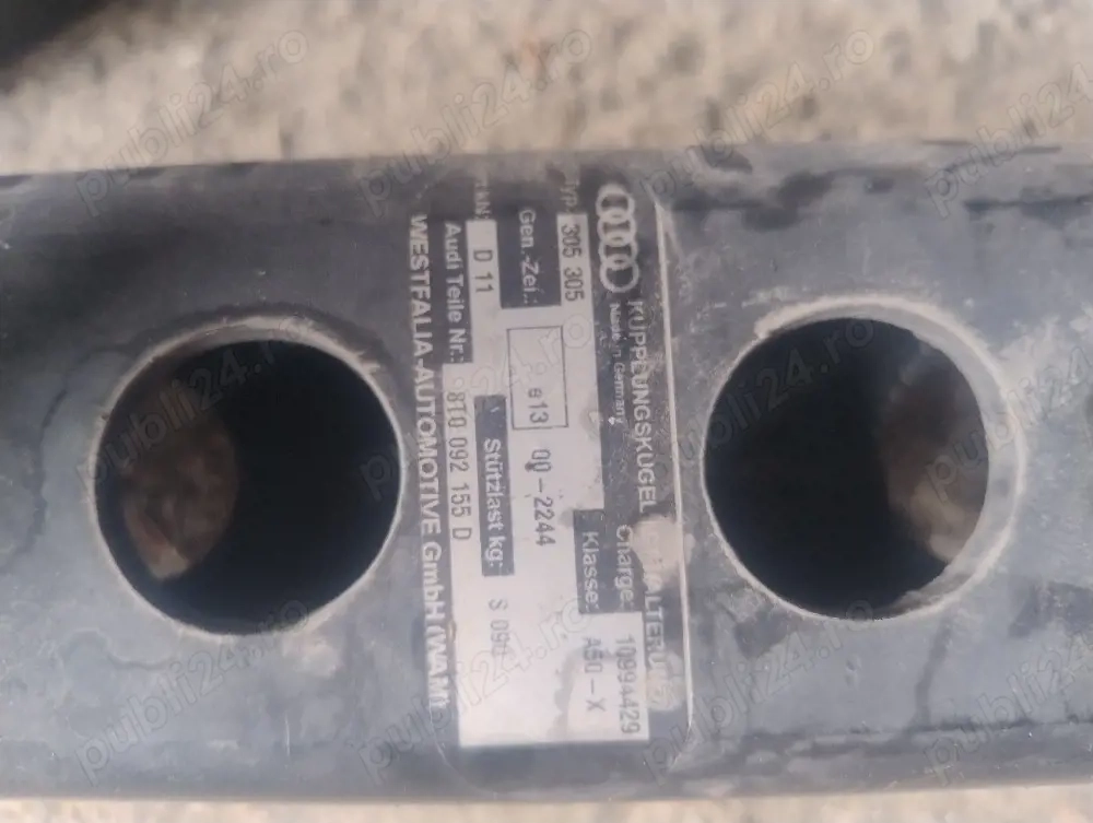 carlig tractare audi A4 b8 original nefolosit cu modul ,cablaj tot